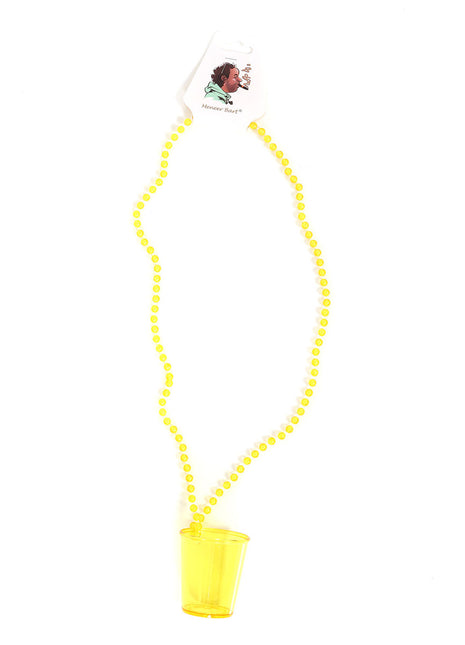 Di Bartelomeo Shotglaasje met ketting Geel