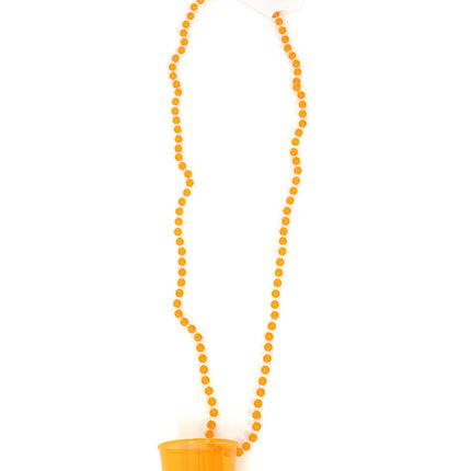 Di Bartelomeo Shotglaasje met ketting Oranje