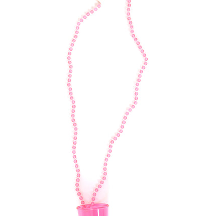 Di Bartelomeo Shotglaasje met ketting Pink