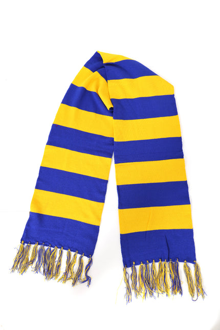 Di Bartelomeo Sjaal Geel Blauw Gestreept