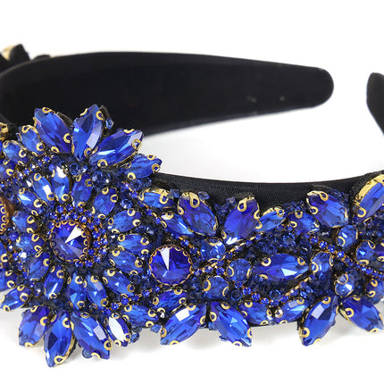Di Bartelomeo Strass Haarband Blauw