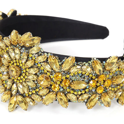 Di Bartelomeo Strass Haarband Goud