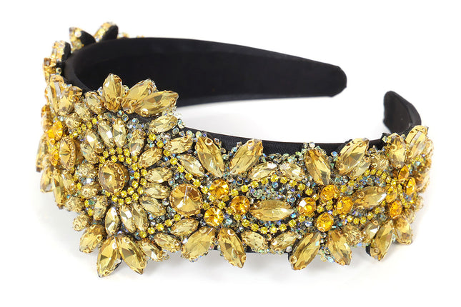 Di Bartelomeo Strass Haarband Goud