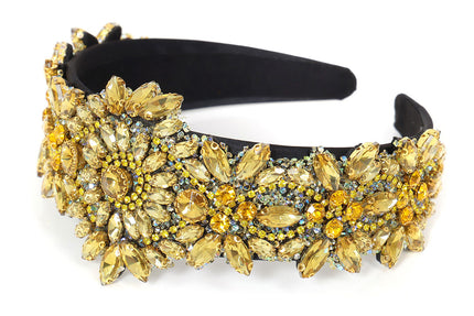 Di Bartelomeo Strass Haarband Goud