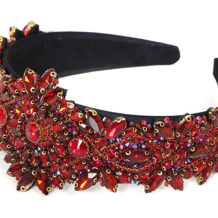 Di Bartelomeo Strass Haarband Rood