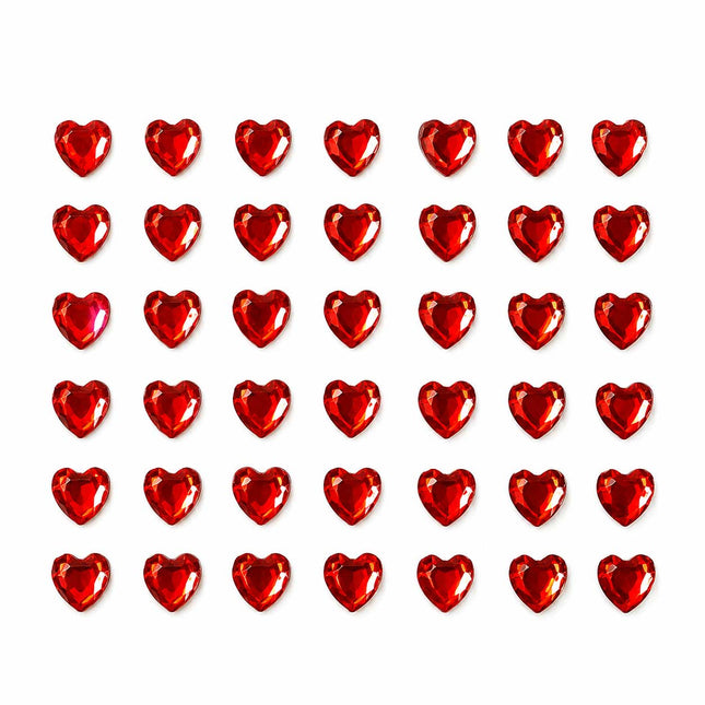 Di Bartelomeo Strass Steentjes Hartjes Rood