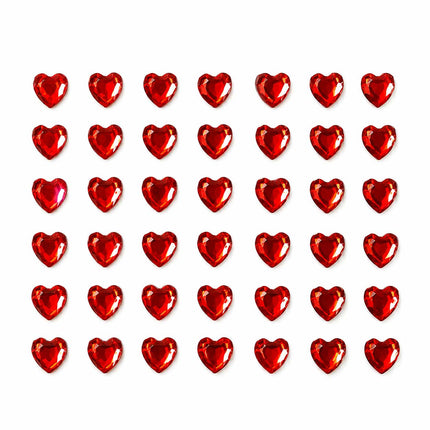 Di Bartelomeo Strass Steentjes Hartjes Rood