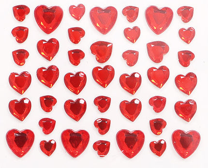 Di Bartelomeo Strass Steentjes Hartjes Rood