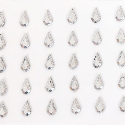 Di Bartelomeo Strass Steentjes Tranen Zilver