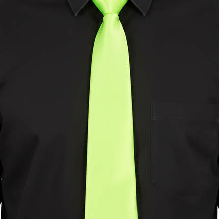 Di Bartelomeo Stropdas Neon Groen