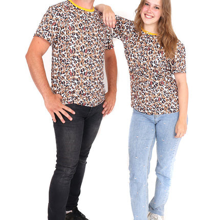 Di Bartelomeo T-Shirt Luipaard Ketting Unisex