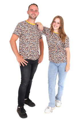 Di Bartelomeo T-Shirt Luipaard Ketting Unisex