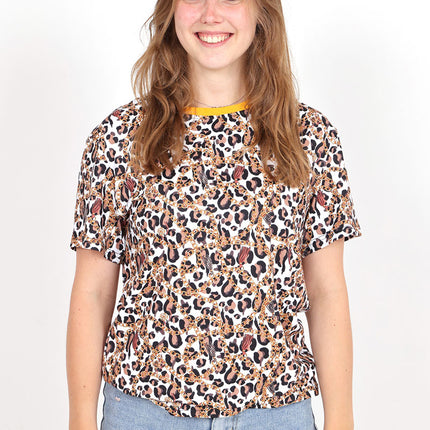 Di Bartelomeo T-Shirt Luipaard Ketting Unisex