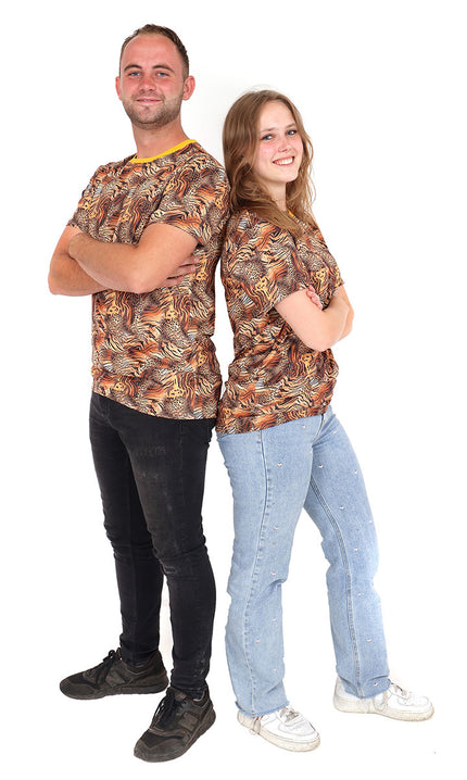 Di Bartelomeo T-Shirt Tijger Luipaard Unisex