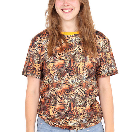 Di Bartelomeo T-Shirt Tijger Luipaard Unisex