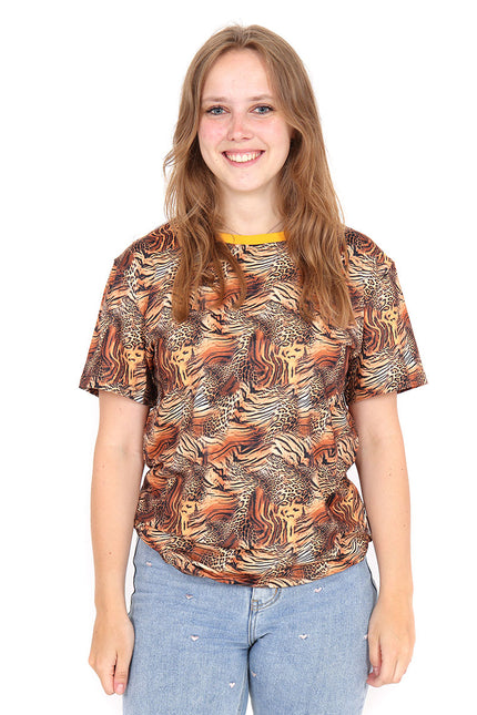 Di Bartelomeo T-Shirt Tijger Luipaard Unisex