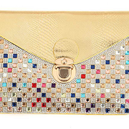 Di Bartelomeo Tasje met steentjes goud