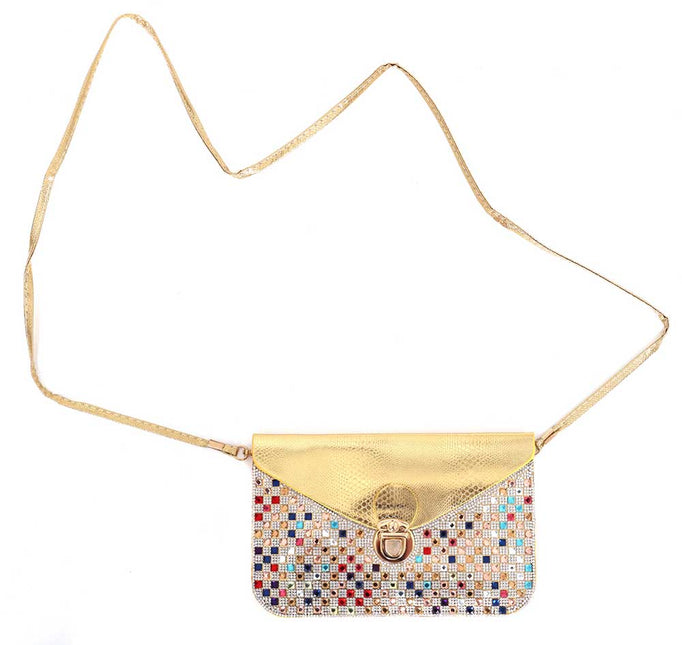 Di Bartelomeo Tasje met steentjes goud