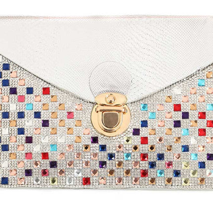 Di Bartelomeo Tasje met steentjes zilver