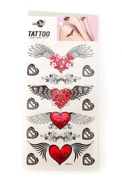 Di Bartelomeo Tattoo Hartjes Met Vleugels