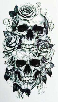 Di Bartelomeo Tattoo Skull met Rozen