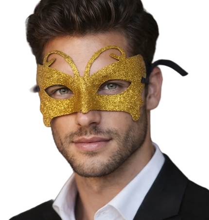 Di Bartelomeo Venetiaans Masker Goud Glitters