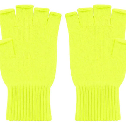 Di Bartelomeo Vingerloze Handschoenen Neon Geel
