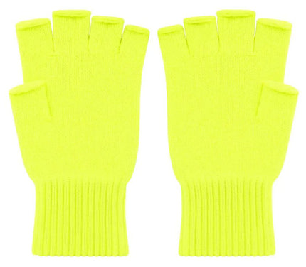 Di Bartelomeo Vingerloze Handschoenen Neon Geel