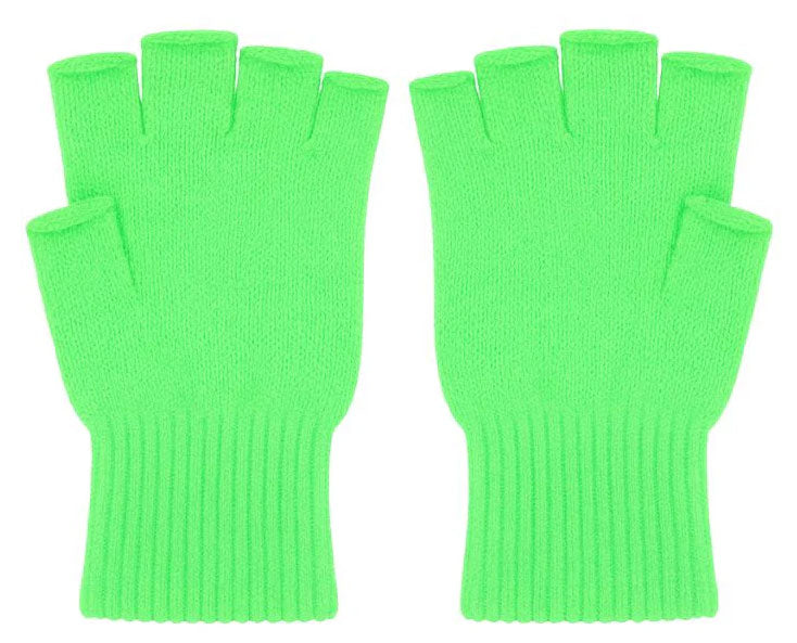 Di Bartelomeo Vingerloze Handschoenen Neon Groen