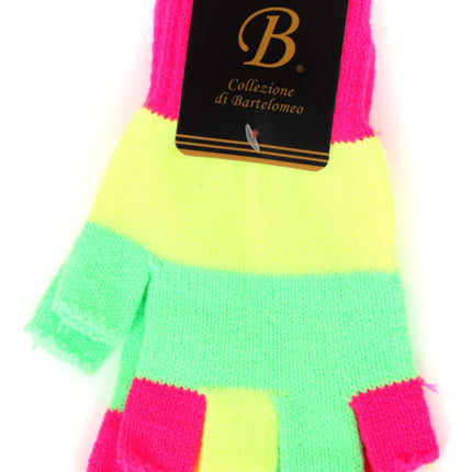 Di Bartelomeo Vingerloze Handschoenen Neon Streep