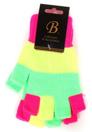 Di Bartelomeo Vingerloze Handschoenen Neon Streep