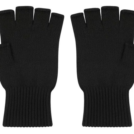 Di Bartelomeo Vingerloze Handschoenen Zwart