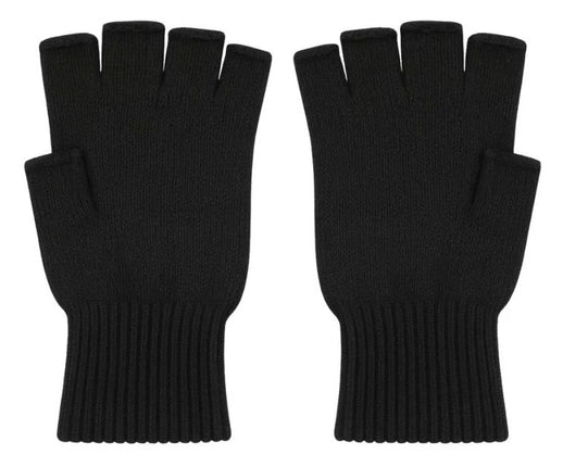 Di Bartelomeo Vingerloze Handschoenen Zwart