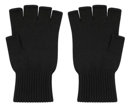 Di Bartelomeo Vingerloze Handschoenen Zwart