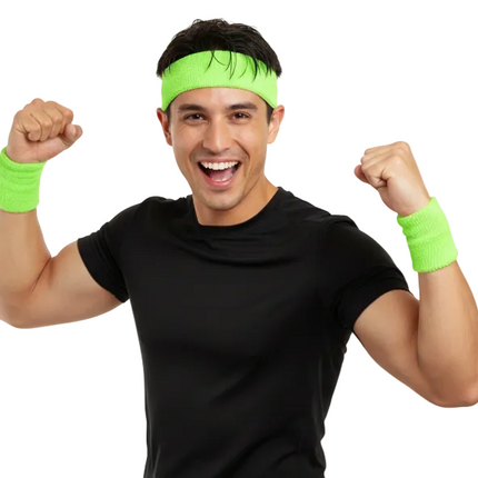 Di Bartelomeo Zweetbandjes Neon Groen