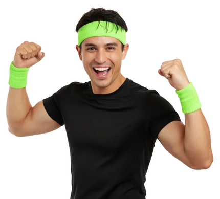 Di Bartelomeo Zweetbandjes Neon Groen