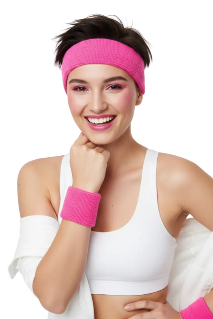 Di Bartelomeo Zweetbandjes Neon Roze