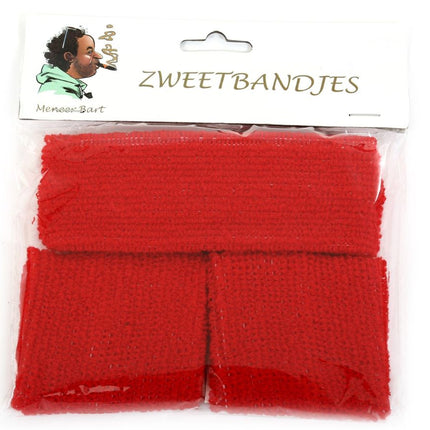 Di Bartelomeo Zweetbandjes Rood
