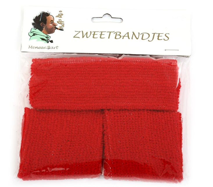 Di Bartelomeo Zweetbandjes Rood
