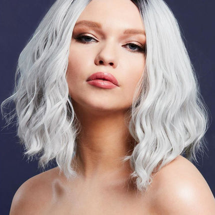 Fever Fever Cara Pruik Two Toned Blend Ice Silver