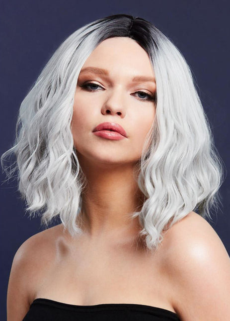 Fever Fever Cara Pruik Two Toned Blend Ice Silver