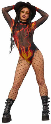 Fever Fever Flame Bodysuit