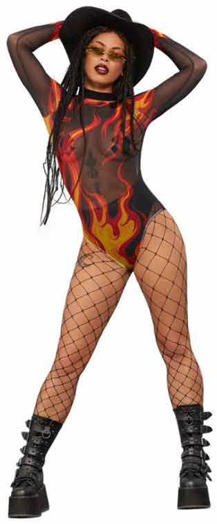 Fever Fever Flame Bodysuit