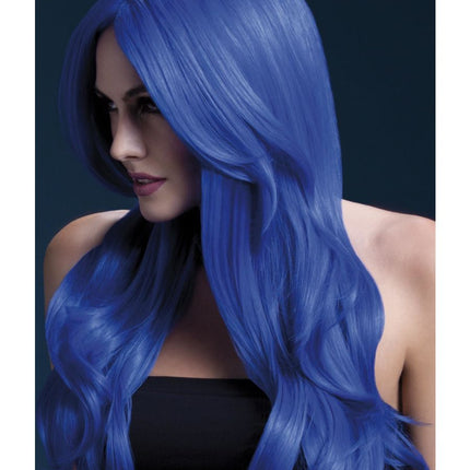 Fever Fever Khloe Pruik Neon Blauw