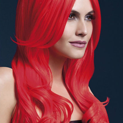 Fever Fever Khloe Pruik Neon Rood