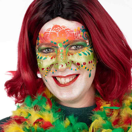 Fever Fever Kourtney Pruik Two Toned Blend Ruby Rood