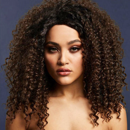 Fever Fever Lizzo Pruik Donkerbruin