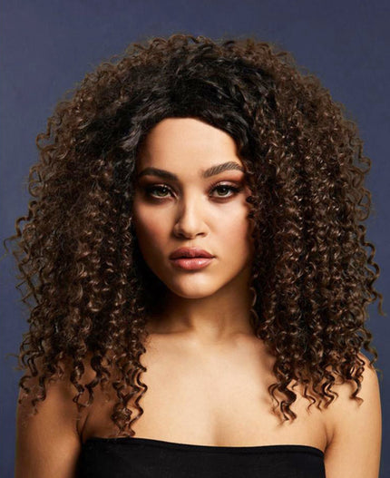 Fever Fever Lizzo Pruik Donkerbruin