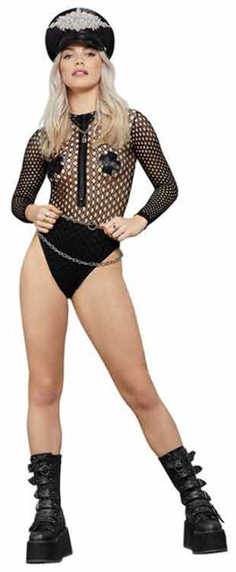Fever Fever Long Sleeve Striped Rondjes Bodysuit