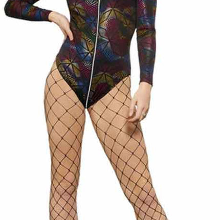 Fever Fever Miss Whiplash Rainbow Print Bodysuit
